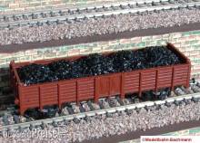 Modellbahn-Bachmann 2011301 - Kohle für Tillig, für den 2-achs. off. Güterwagen Olr (Art-Nr. 17290 u.ä.) Größe: 77 x 21 mm