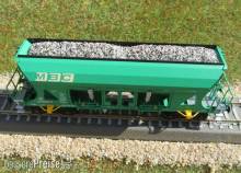 Modellbahn-Bachmann 2012105 - Schotter Granit (magnetisch) für Tillig, für den 4-achs. Schüttgutwagen Faccns(Art.- Nr. 01055 u.ä.)
