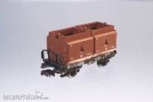 NME 201308 - 3er Set Kokskübelwagen Okmm 38, bel. m. je 2 Kübeln, DB, Ep. 3 - 4./5./6. Betr.nr. 600 599 / 600 600 und 600 636