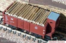 Modellbahn-Bachmann 2020111 - Stammholz quer für pmt, für 2-achs. off.Güterwagen Omk(u) (Art.-Nr. 65101 u.ä.) Größe: 42 x 22 mm