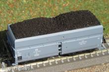 Modellbahn-Bachmann 2021314 - Braunkohle für Tillig, für den 4-achs. Selbstentladewagen OOtz43 (Erz IId) (Art.-Nr. u.ä.)