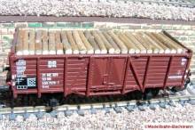 Modellbahn-Bachmann 2060311 - Stammholz quer für Zeuke und BTTB, für den 2-achs. off. Güterwagen Omu (Art.-Nr. 545/54 ff. bzw. 4210 u.ä.) Größe: 62 x 20 mm