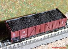 Modellbahn-Bachmann 2070114 - Braunkohle für Jago, Karsei, Heris und Schirmer, für den 2-achs. off. Güterwagen Ommru Villach (Art.-Nr. 80033 u.ä.) Größe: 70 x 21 mm