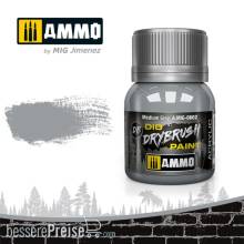 AMMO by MIG Jimenez A.MIG-0602 - DRYBRUSH Medium Grey