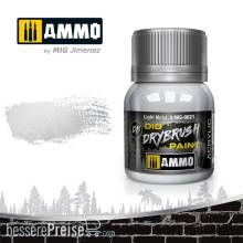 AMMO by MIG Jimenez A.MIG-0621 - DRYBRUSH Light Metal