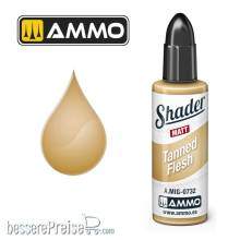 AMMO by MIG Jimenez A,MIG-0732 - MATT SHADER Tanned Flesh