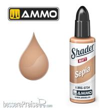 AMMO by MIG Jimenez A,MIG-0734 - MATT SHADER Sepia