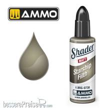 AMMO by MIG Jimenez A,MIG-0738 - MATT SHADER Starship Filth
