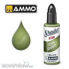AMMO by MIG Jimenez A,MIG-0739 - MATT SHADER Dark Green