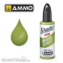 AMMO by MIG Jimenez A,MIG-0740 - MATT SHADER Military Green