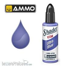 AMMO by MIG Jimenez A,MIG-0750 - MATT SHADER Ultra Blue