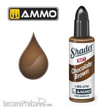 AMMO by MIG Jimenez A,MIG-0756 - MATT SHADER Chocolate Brown