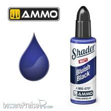 AMMO by MIG Jimenez A,MIG-0757 - MATT SHADER Bluish Black