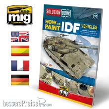 AMMO by MIG Jimenez A.MIG-6501 - SOLUTION BOOK 03 - How to Paint IDF Vehicles (English, Castellano, Français, Deutsch)