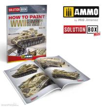 AMMO by MIG Jimenez A,MIG-6602 - SOLUTION BOOK 19 - How to Paint WWII German D,A,K ,Vehicles - (Multilingual)