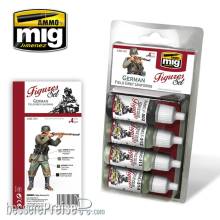 AMMO by MIG Jimenez A.MIG-7021 - German Field Grey Uniforms Figures Set