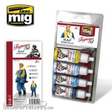 AMMO by MIG Jimenez A.MIG-7026 - RAF WWII Pilot Figures Set