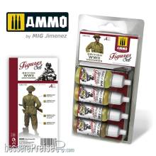 AMMO by MIG Jimenez A.MIG-7033 - British WWII Uniforms Figures Set