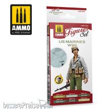 AMMO by MIG Jimenez A.MIG-7044 - US Marines WWII Figures Set