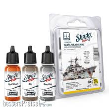 AMMO by MIG Jimenez A,MIG-7338 - Matt SHADER Set Naval Weathering