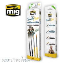 AMMO by MIG Jimenez A.MIG-7600 - Figures Brush Set