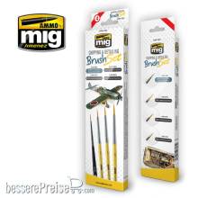 AMMO by MIG Jimenez A.MIG-7603 - Chipping and Detailing Brush Set