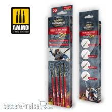 AMMO by MIG Jimenez A.MIG-7625 - AMMO WARGAMING UNIVERSE - Marta Kolinsky Figures Brush Set