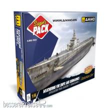 AMMO by MIG Jimenez A,MIG-7823 - SUPER PACK Weathering for Ships and Submarines
