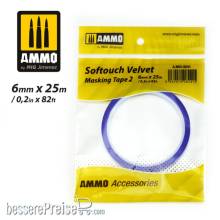 AMMO by MIG Jimenez A.MIG-8241 - Softouch Velvet Masking Tape 2 (6mm x 25M) 