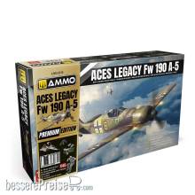 AMMO by MIG Jimenez A,MIG-8518 - 1:48 Aces Legacy Focke Wulf 190 A-5 Premium Edition