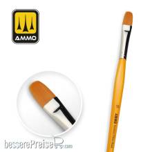 AMMO by MIG Jimenez A,MIG-8589 - 10 Synthetic Filbert Brush with T-Handle