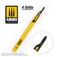 AMMO by MIG Jimenez A.MIG-8689 - Mini Blade Curved - 4 pcs