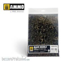 AMMO by MIG Jimenez A.MIG-8774 - Black Marble. Square Die-cut Marble Tiles - 2 pcs