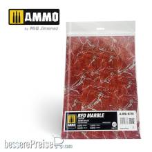 AMMO by MIG Jimenez A.MIG-8778 - Red Marble. Round Die-cut for Bases for Wargames - 2 pcs