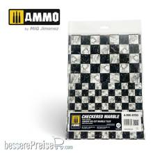 AMMO by MIG Jimenez A.MIG-8783 - Checkered Marble. Square Die-cut Marble Tiles - 2 pcs