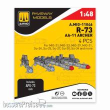 AMMO by MIG Jimenez A,MIG-11046 - 1:48 R-73 - AA-11 Archer (4 pcs)