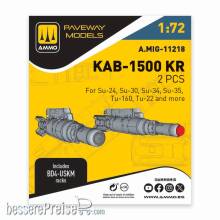 AMMO by MIG Jimenez A,MIG-11218 - 1:72 KAB-1500 KR (2 pcs)