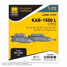 AMMO by MIG Jimenez A,MIG-11219 - 1:72 KAB-1500 L (2 pcs)