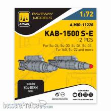 AMMO by MIG Jimenez A,MIG-11220 - 1:72 KAB-1500 S-E (2 pcs)