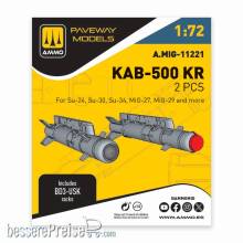 AMMO by MIG Jimenez A,MIG-11221 - 1:72 KAB-500 KR (2 pcs)