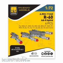 AMMO by MIG Jimenez A,MIG-11245 - 1:72 R-60 - AA-8 Aphid (4 pcs)