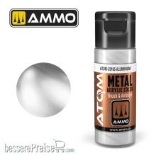 AMMO by MIG Jimenez ATOM-20165 - ATOM METALLIC Aluminium