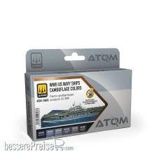 AMMO by MIG Jimenez ATOM-20603 - ATOM WWII US Navy Ships Camouflage colors Set