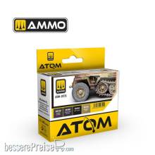 AMMO by MIG Jimenez ATOM-20725 - ATOM Rubber and Tires Colors Set