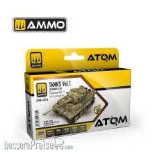 AMMO by MIG Jimenez ATOM-20734 - ATOM Beginners Set: Tanks Vol.1