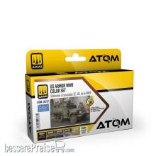 AMMO by MIG Jimenez ATOM-20737 - ATOM US Armor WWII Colour Set