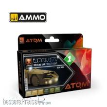 AMMO by MIG Jimenez ATOM-20804 - ATOM Gravity Set 1 - Green and Sand