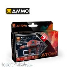 AMMO by MIG Jimenez ATOM-20806 - ATOM Gravity Set 3 -Red