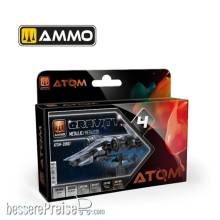 AMMO by MIG Jimenez ATOM-20807 - ATOM Gravity Set 4 - Metallic