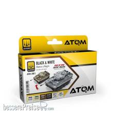 AMMO by MIG Jimenez ATOM-20811 - ATOM Black & White Technique Set